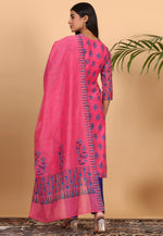 Load image into Gallery viewer, Pink Chanderi Readymade Pakistani Suit
