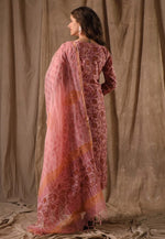 Load image into Gallery viewer, Pink Chanderi Readymade Pakistani Suit
