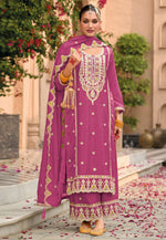Load image into Gallery viewer, Pink Chinon Pakistani Suit

