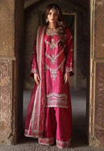 Load image into Gallery viewer, Pink Chinon Silk Readymade Palazzo Suit
