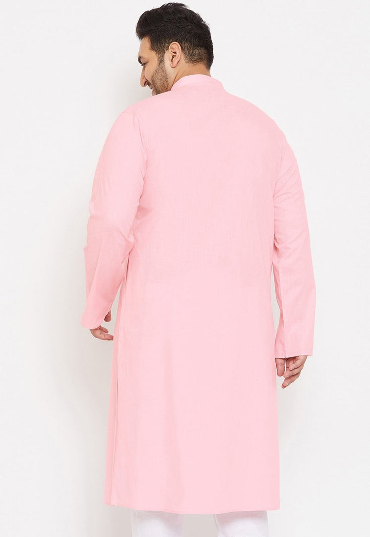 Pink Cotton Kurta Pajama