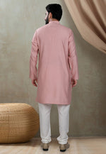 Load image into Gallery viewer, Pink Cotton Kurta Pajama
