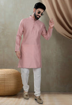 Load image into Gallery viewer, Pink Cotton Kurta Pajama
