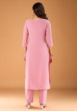 Load image into Gallery viewer, Pink Cotton Kurta Set With Pant
