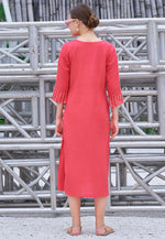 Load image into Gallery viewer, Pink Cotton Long Tunic
