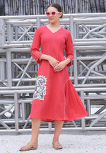 Load image into Gallery viewer, Pink Cotton Long Tunic
