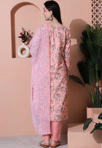 Load image into Gallery viewer, Pink Cotton Pant Style Suit
