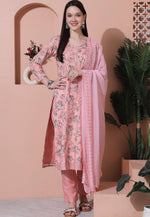 Load image into Gallery viewer, Pink Cotton Pant Style Suit
