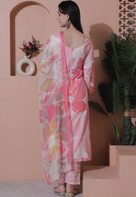 Load image into Gallery viewer, Pink Cotton Pant Style Suit
