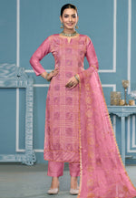 Load image into Gallery viewer, Pink Cotton Pant Style Suit
