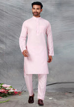 Load image into Gallery viewer, Pink Cotton Pathani Suit
