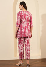 Load image into Gallery viewer, Pink Cotton Printed Co-Ords Set
