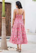 Load image into Gallery viewer, Pink Cotton Printed Gown

