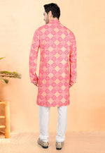Load image into Gallery viewer, Pink Cotton Rayon Kurta Pajama
