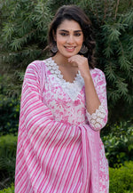 Load image into Gallery viewer, Pink Cotton Readymade Pakistani Suit
