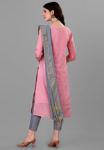 Load image into Gallery viewer, Pink Cotton Readymade Pakistani Suit

