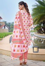 Load image into Gallery viewer, Pink Cotton Readymade Pakistani Suit
