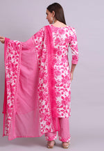 Load image into Gallery viewer, Pink Cotton Readymade Pant Style Suit
