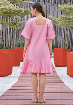 Load image into Gallery viewer, Pink Cotton Short Kurti
