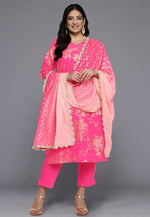 Load image into Gallery viewer, Pink Crepe Readymade Pant Style Suit
