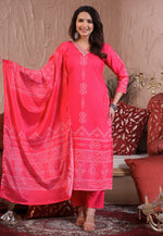 Load image into Gallery viewer, Pink Crepe Readymade Pant Style Suit
