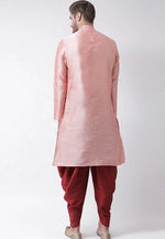 Load image into Gallery viewer, Pink Dupion Silk Dhoti Kurta
