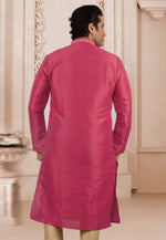 Load image into Gallery viewer, Pink Dupion Silk Kurta Pajama
