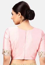 Load image into Gallery viewer, Pink Dupion Silk Readymade Blouse
