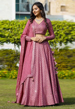 Load image into Gallery viewer, Pink Faux Georgette Lehenga Choli
