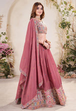 Load image into Gallery viewer, Pink Georgette Lehenga Choli
