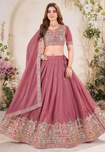 Load image into Gallery viewer, Pink Georgette Lehenga Choli
