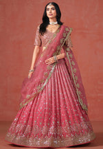 Load image into Gallery viewer, Pink Georgette Lehenga Choli
