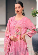 Load image into Gallery viewer, Pink Georgette Pant Style Suit

