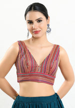 Load image into Gallery viewer, Pink Georgette Readymade Blouse
