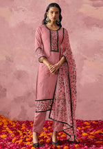 Load image into Gallery viewer, Pink Georgette Readymade Pakistani Suit
