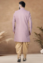 Load image into Gallery viewer, Pink Jacquard Indo Western Suit
