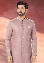 Load image into Gallery viewer, Pink Jacquard Indo Western Suit
