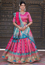 Load image into Gallery viewer, Pink Jacquard Lehenga Choli
