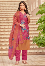 Load image into Gallery viewer, Pink Muslin Pakistani Suit
