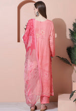 Load image into Gallery viewer, Pink Muslin Palazzo Suit
