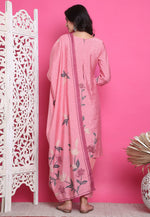 Load image into Gallery viewer, Pink Muslin Pant Style Suit
