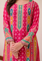 Load image into Gallery viewer, Pink Muslin Readymade Pant Style Suit
