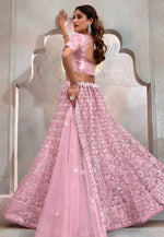 Load image into Gallery viewer, Pink Net Circular Lehenga Choli
