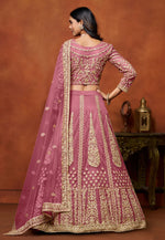 Load image into Gallery viewer, Pink Net Circular Lehenga Choli
