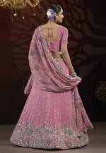 Load image into Gallery viewer, Pink Net Lehenga Choli
