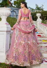 Load image into Gallery viewer, Pink Net Lehenga Choli
