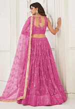 Load image into Gallery viewer, Pink Net Lehenga Choli
