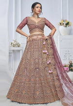 Load image into Gallery viewer, Pink Net Lehenga Choli For Wedding
