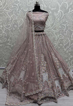 Load image into Gallery viewer, Pink Net Wedding Lehenga Choli
