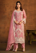 Load image into Gallery viewer, Pink Organza Pakistani Suit
